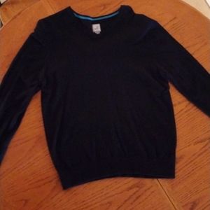 Black v-neck sweater